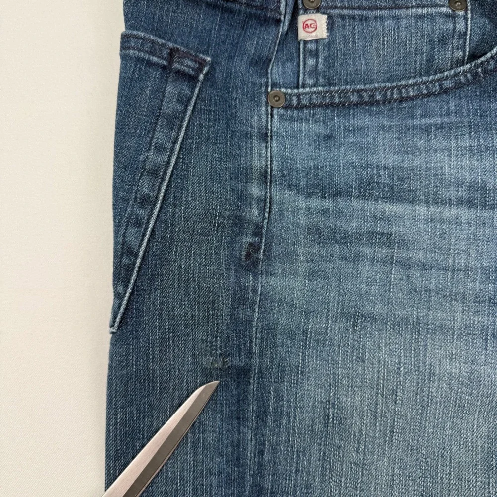 AG Adriano Goldschmied The Tellis Modern Slim Jeans Mens 36X3 Denim Flaw pic 5